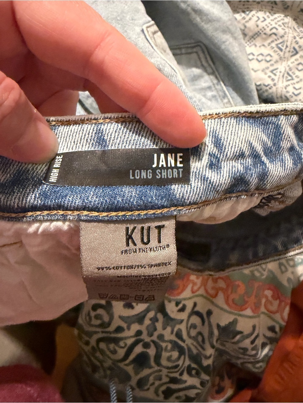 Kut from the Kloth High Rise Jane Long Jean Shorts - Picture 4 of 5